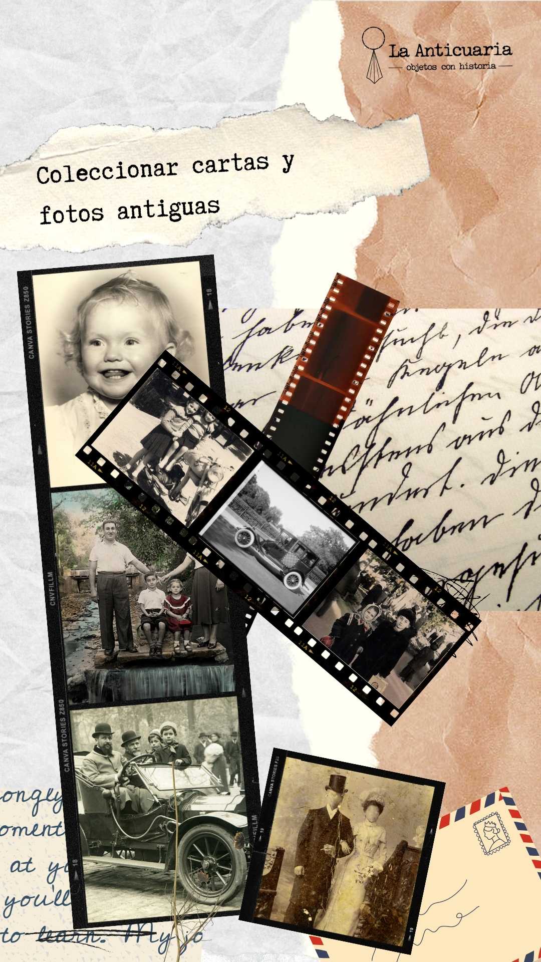 Coleccionar fotos y cartas antiguas