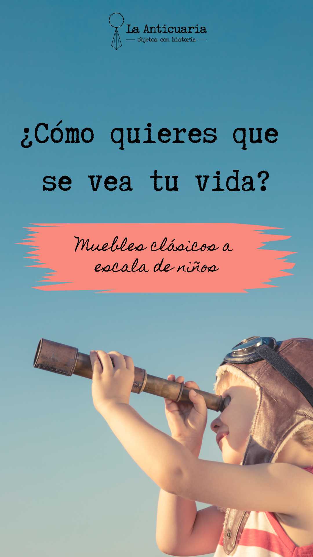 Muebles clásicos a escala de niños