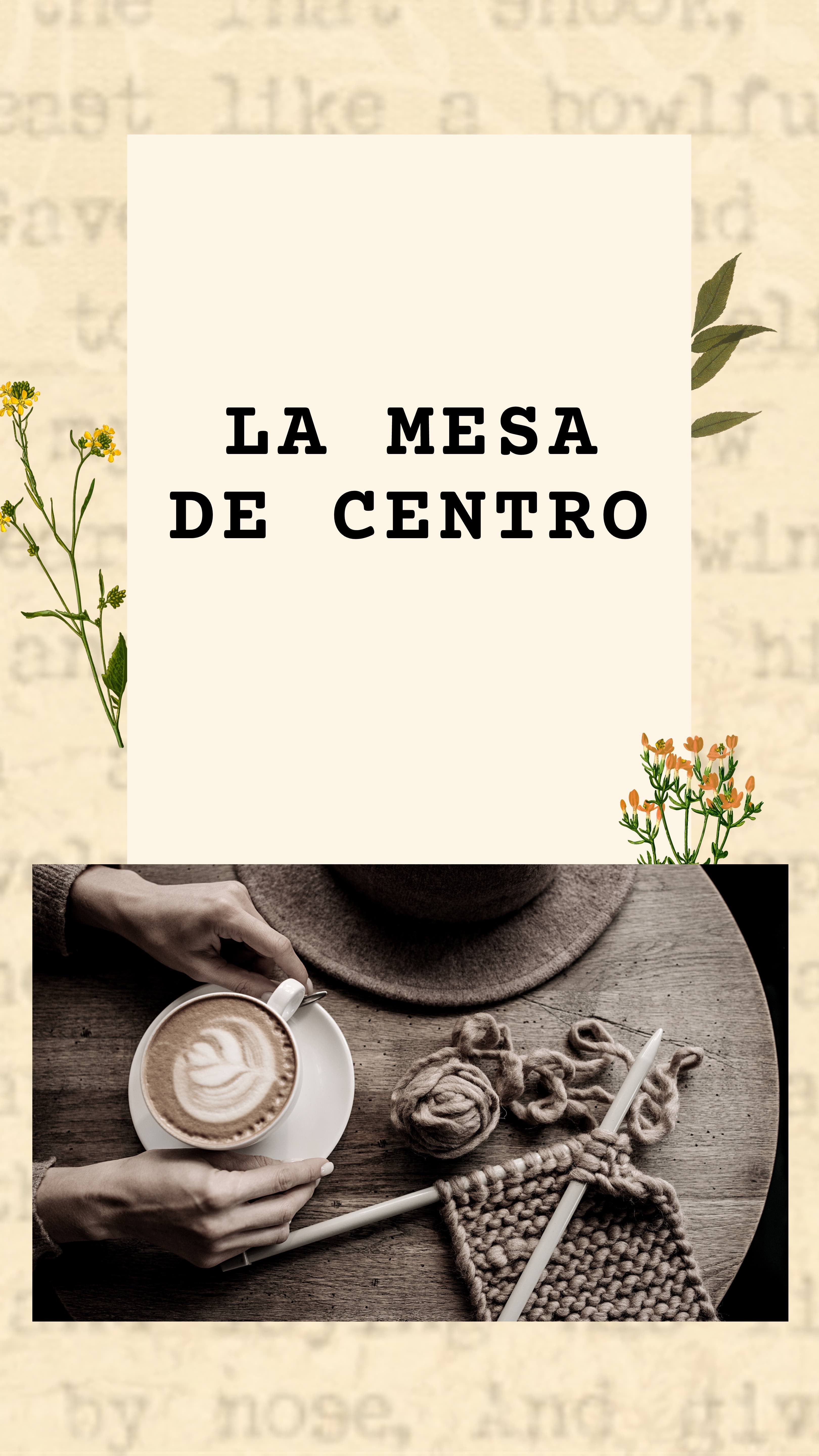 La mesa de centro