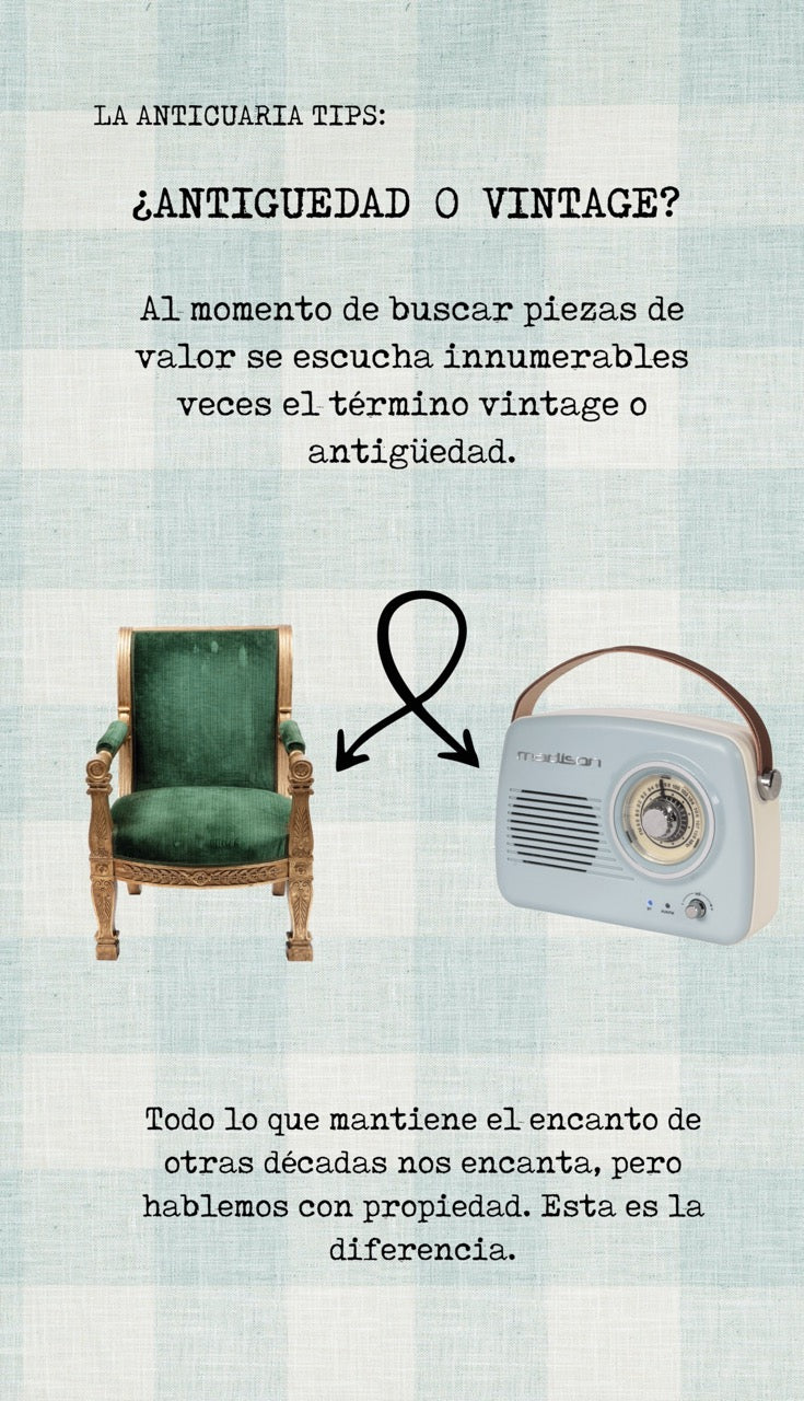 DIFERENCIA ENTRE LO ANTIGUO Y LO VINTAGE