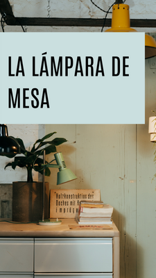 Post la lámpara de mesa