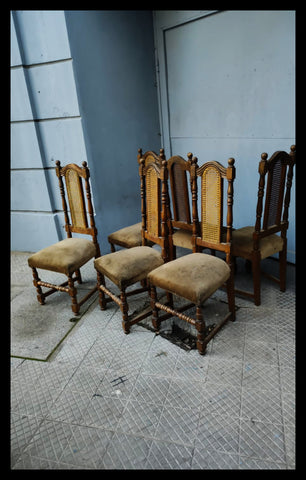 I.4475 SEXTETO DE SILLAS DE CAMPO