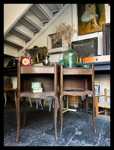 I.4501 PAR DE VELADORES FRANCESES DE MADERA