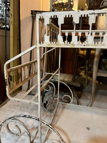 I.5001 CARRITO BAR DE FIERRO Y VIDRIO