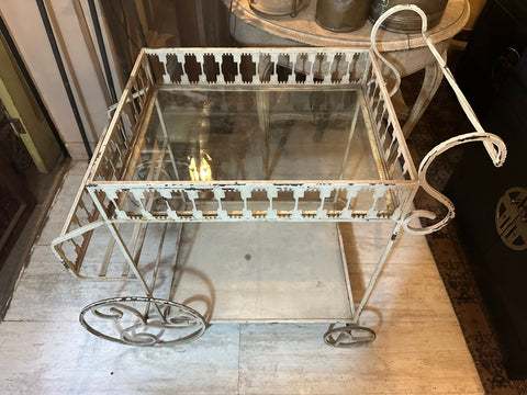 I.5001 CARRITO BAR DE FIERRO Y VIDRIO