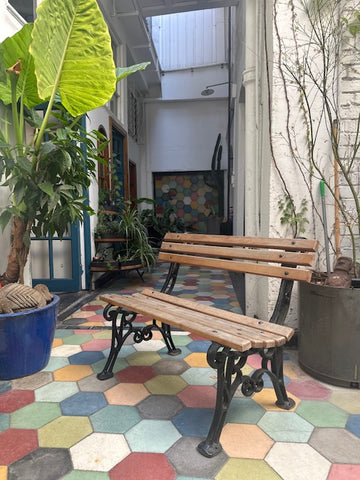 I.5037 BANCA DE MADERA Y FIERRO