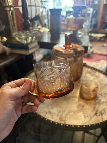 II.5010 PONCHERA  DE CRISTAL CON 4 VASOS