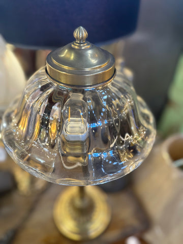 II.5013 LÁMPARA DE BRONCE Y VIDRIO