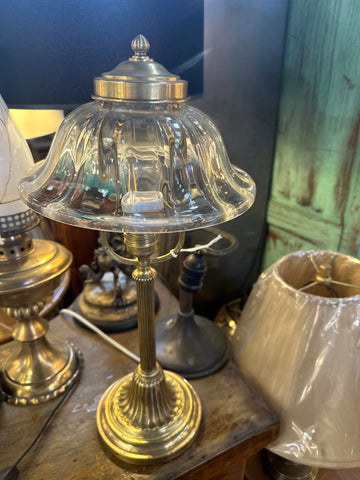 II.5013 LÁMPARA DE BRONCE Y VIDRIO