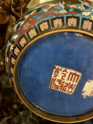 II.5046 POTICHE DE CLOISONNÉ