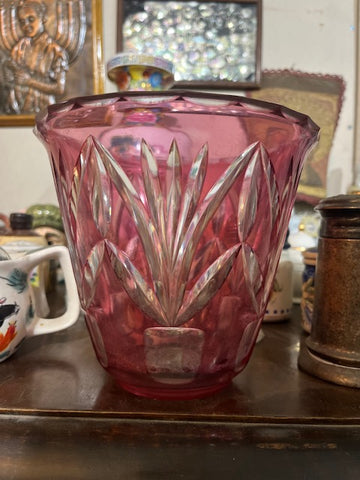 II.5054 FLORERO DE CRISTAL ROSADO