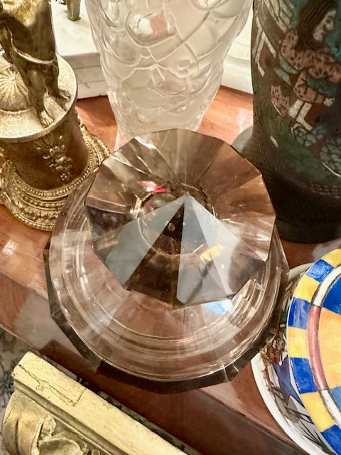 II.5074 DULCERA ART DECÓ DE CRISTAL