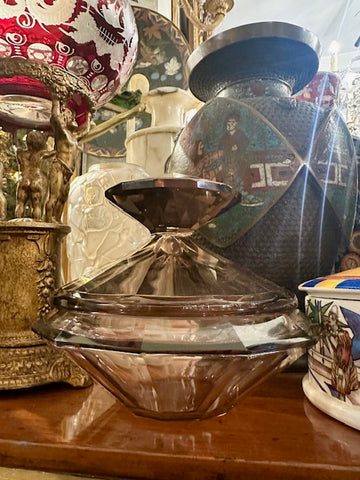 II.5074 DULCERA ART DECÓ DE CRISTAL