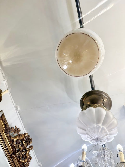 II.5077 LÁMPARA COLGANTE DE OPALINA PINTADA