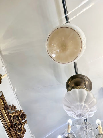 II.5077 LÁMPARA COLGANTE DE OPALINA PINTADA