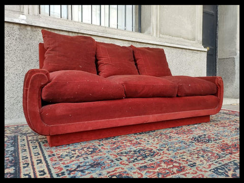 I.4413 JUEGO DE SILLONES MARIO MATTA ROJO