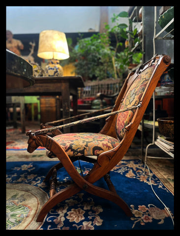 I.4492 PAR DE SILLAS PLEGABLES PETIT POINT