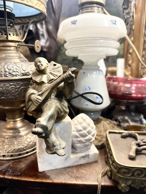 II.5091 APOYA LIBROS DE BRONCE DE UN BUFÓN