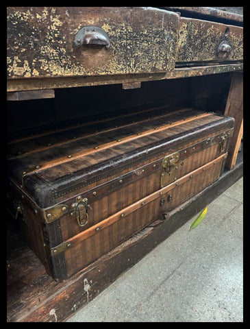 I.3980 ANTIGUO BAÚL DE VIAJE LOUIS VUITTON