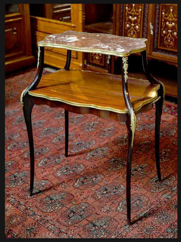 I.1857 MESA DE POSTRE DOBLE CUBIERTA