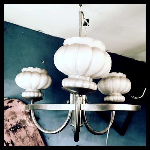 II.1219 LÁMPARA DE CIELO ART DECÓ