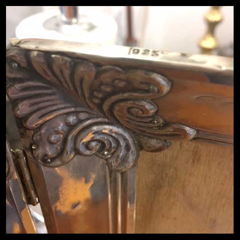 II.1225 MARCO DE FOTO DOBLE DE PLATA