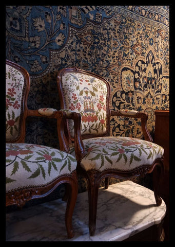 I.2977  PAR DE SILLAS FRANCESAS TAPIZ ORIGINAL