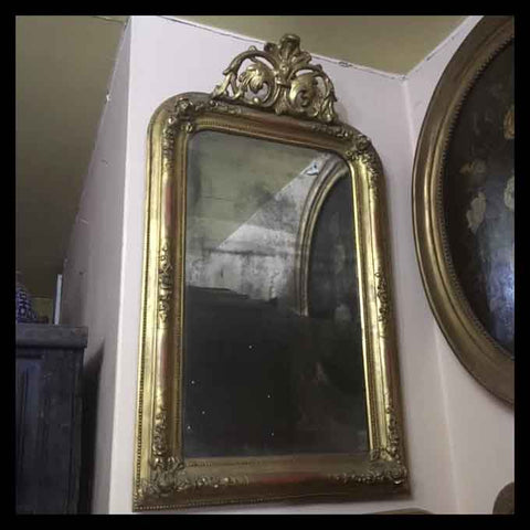 II.1255 ESPEJO DE MADERA CORONADO