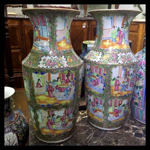 II.1278 PAR DE JARRONES CANTÓN