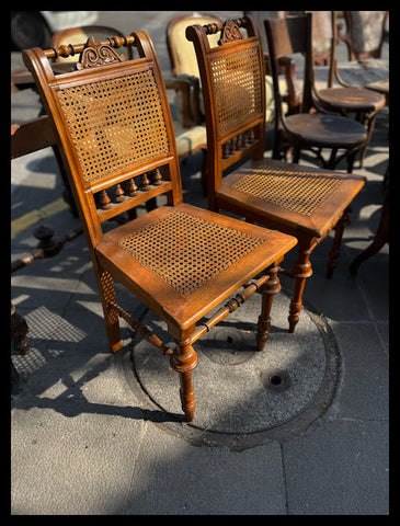 I.4002 SEXTETO DE SILLAS DE JUNCO