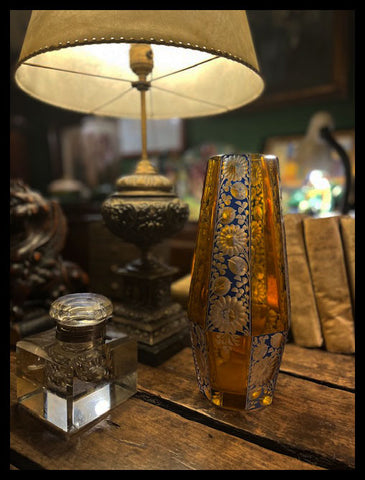 II.3459 FLORERO DE CRISTAL DECO