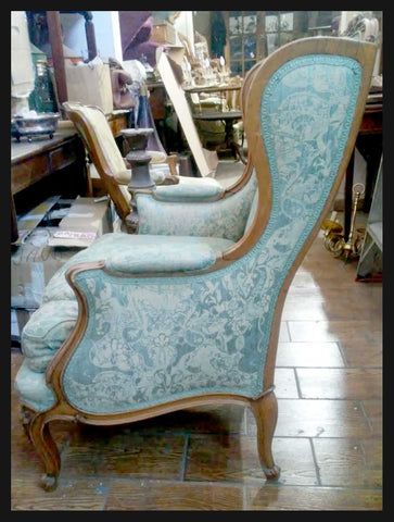 I.1859 BERGER TAPIZ CON FLORES CELESTES