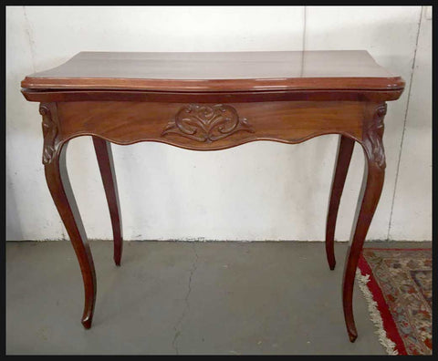 I.1862 MESA DE JUEGO CON PAÑO NEGRO