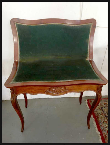 I.1862 MESA DE JUEGO CON PAÑO NEGRO