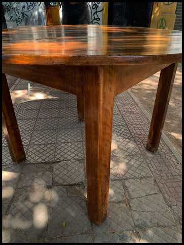 I.3846 MESA REDONDA DE MADERA