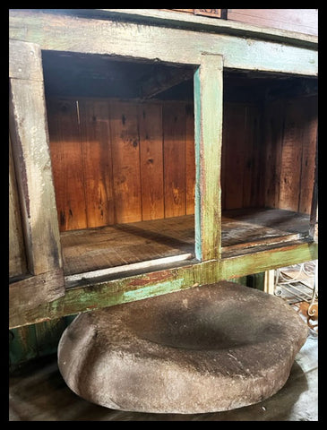 I.4026 ALACENA VERDE PATINADA