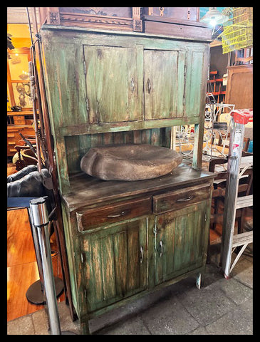 I.4026 ALACENA VERDE PATINADA