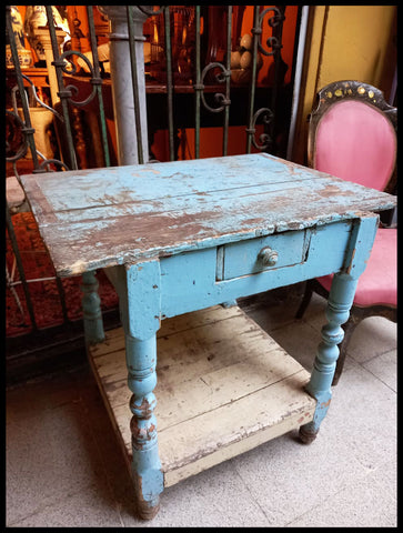 I.4029 MESITA CELESTE CON CAJÓN