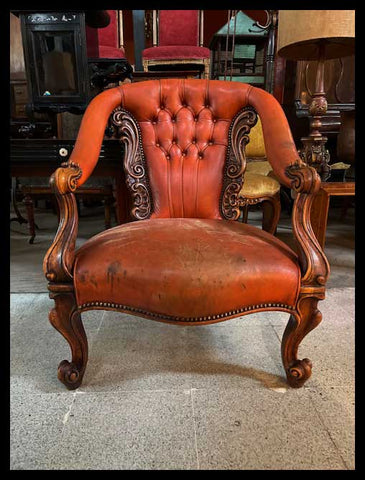 I.3281   GRAN SILLÓN DE CUERO