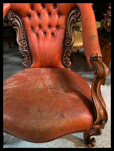 I.3281   GRAN SILLÓN DE CUERO