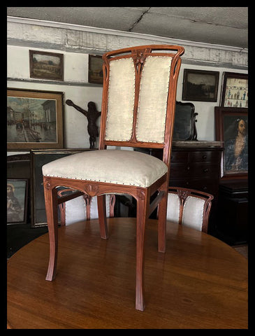 I.3881 CUARTETO DE SILLAS ART NOUVEAU