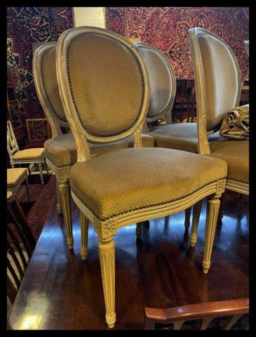 I.3312  6 SILLAS LUIS XVI MEDALLÓN