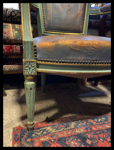 I.3316  1 SILLÓN LUIS XVI TAPIZ ORIGINAL