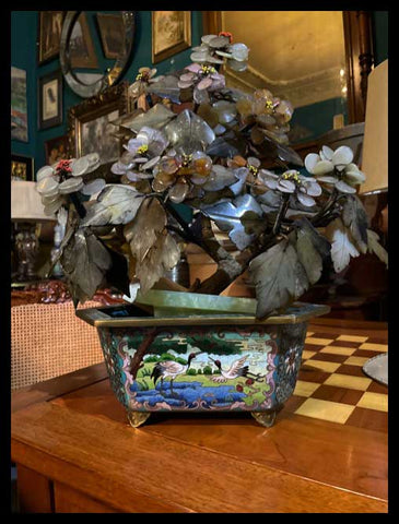 II.3124  GRAN ARBOLITO EN BASE CLOISONNÉ