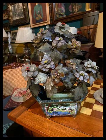 II.3124  GRAN ARBOLITO EN BASE CLOISONNÉ