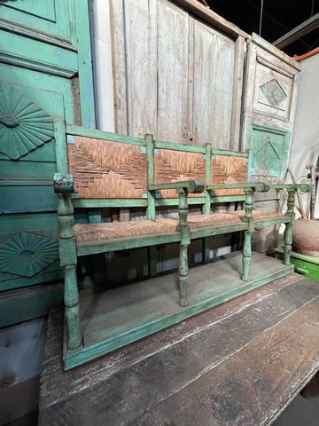 I.2047 BANCA TURQUESA DE TRES CUERPOS