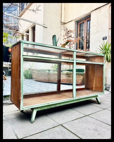 I.4044 VITRINA DE ALMACÉN TURQUESA