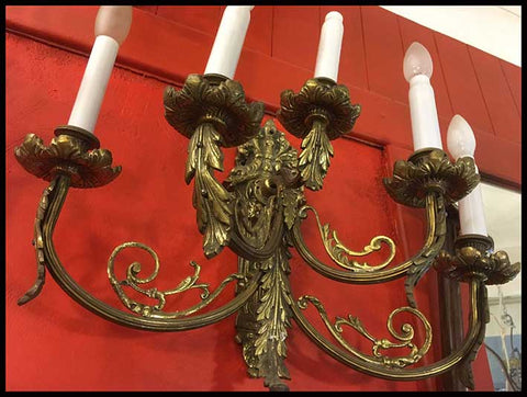 II.1563 PAR DE APLIQUÉS DE MURO DE BORNCE