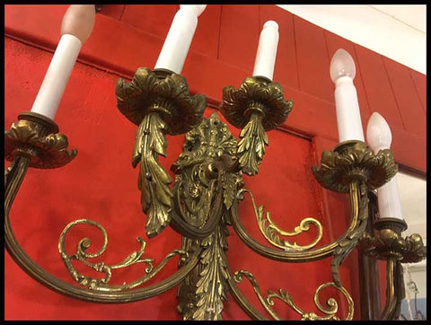 II.1563 PAR DE APLIQUÉS DE MURO DE BORNCE