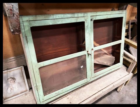 I.3490  MUEBLE BOTIQUÍN VERDE AGUA